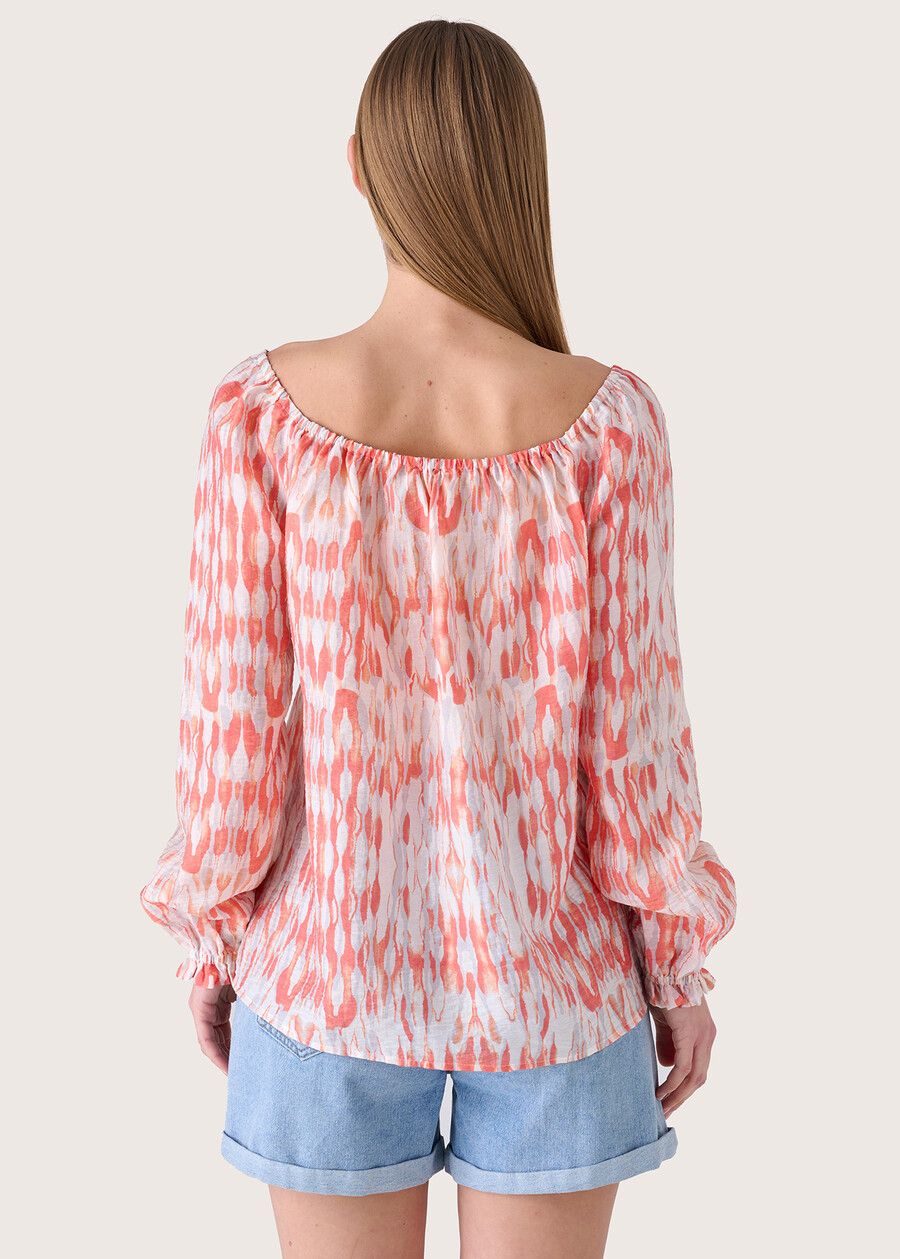 Sheryl printed blouse ROSSO LIPSTICK Woman , image number 3