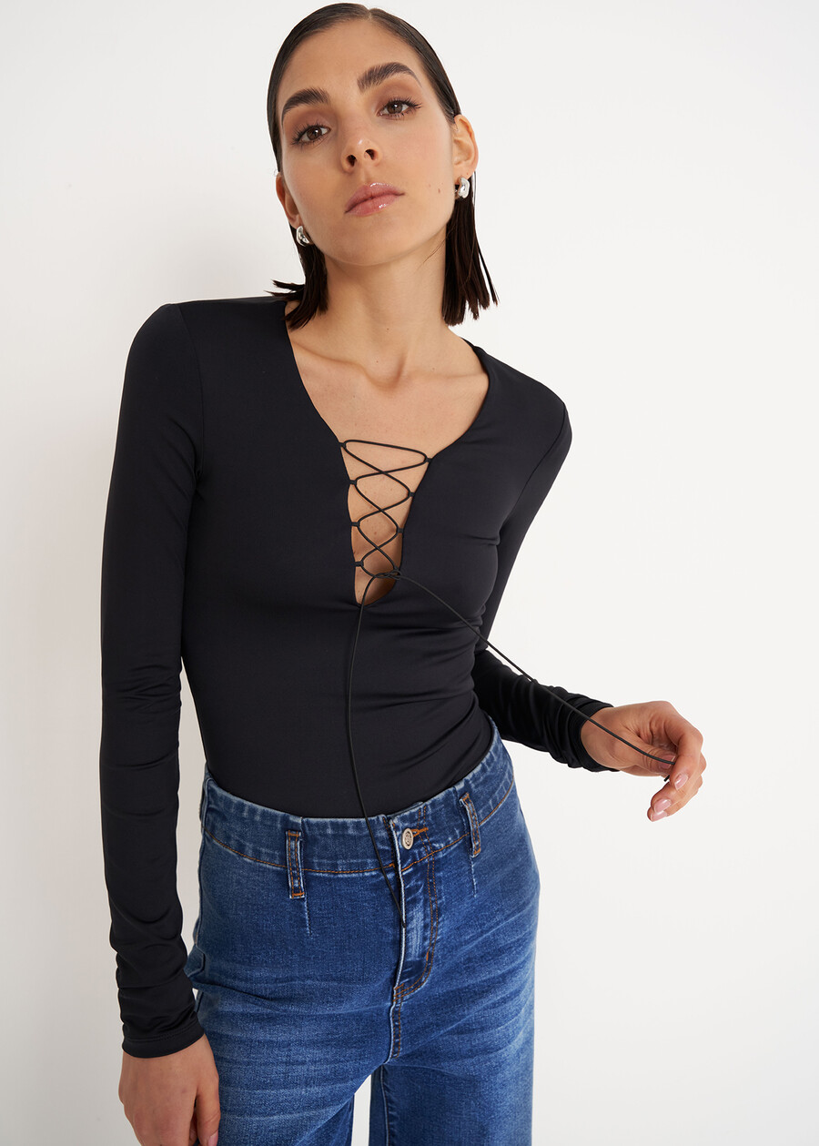Maglia a body Sax NERO BLACK Donna , immagine n. 1