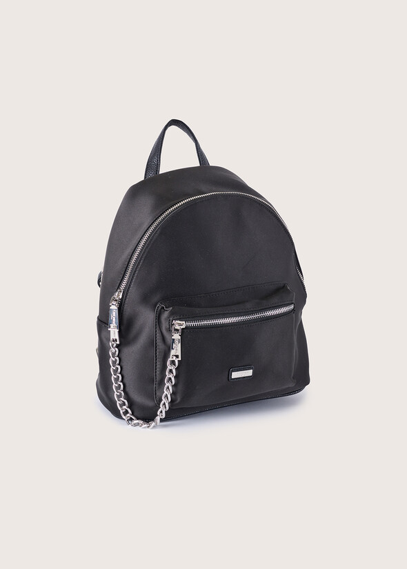 Zaino Billy in satin NERO BLACK Donna null