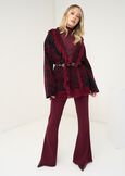 Cardigan Micaela jacquard con frange MARRONENERO Donna immagine n. 6