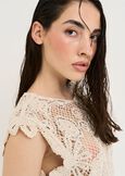 Top Taiger in filo con paillettes BEIGE LIGHT BEIGE Donna immagine n. 3