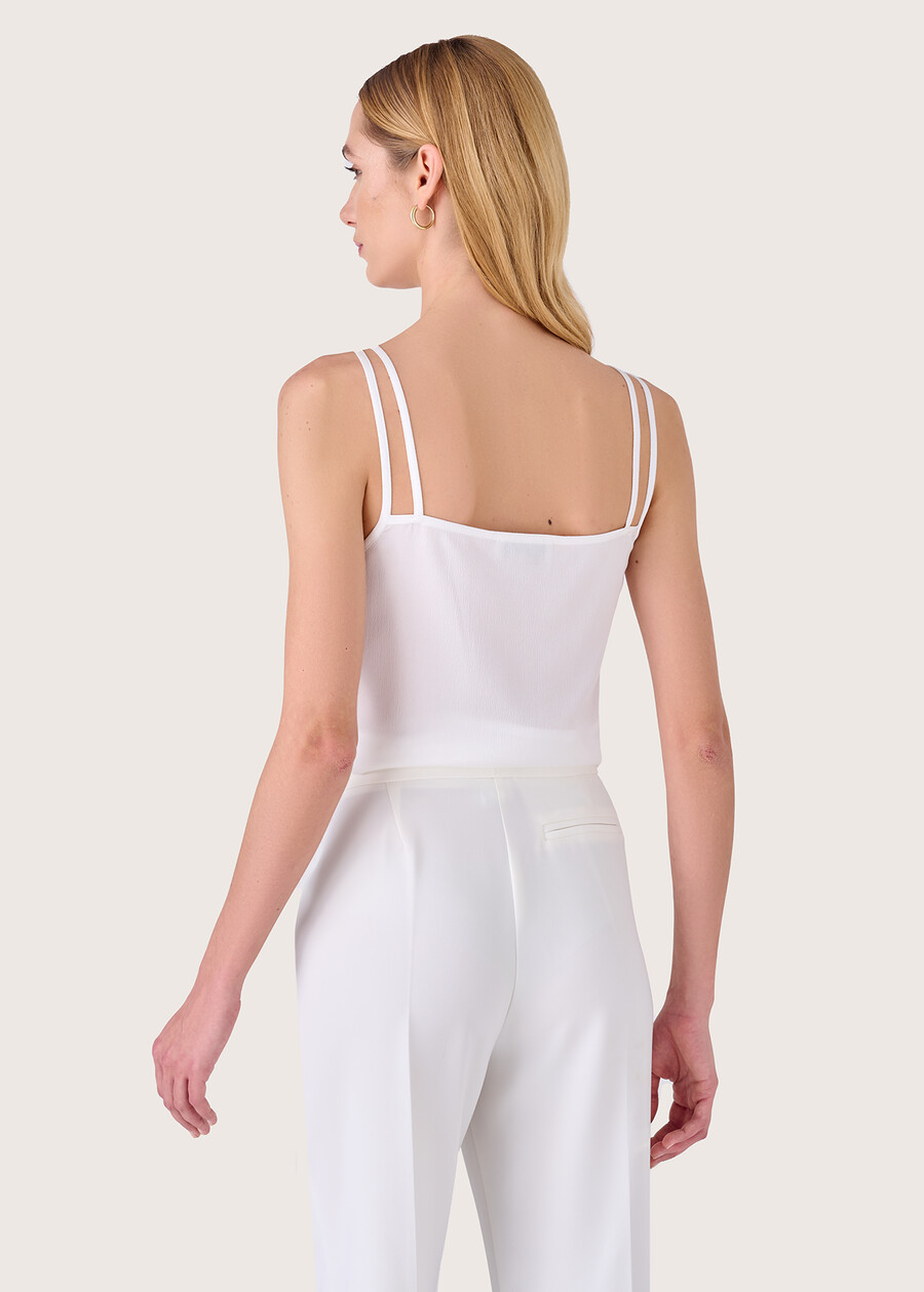 Timoty crepe top BIANCOBLU MARINA Woman , image number 3