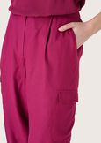 Pry 100% rayon twill trousers ROSSO CHIANTI Woman image number 3