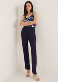 Tamiro Camouflage Print Top BLU ELETTRICO Woman image number 4