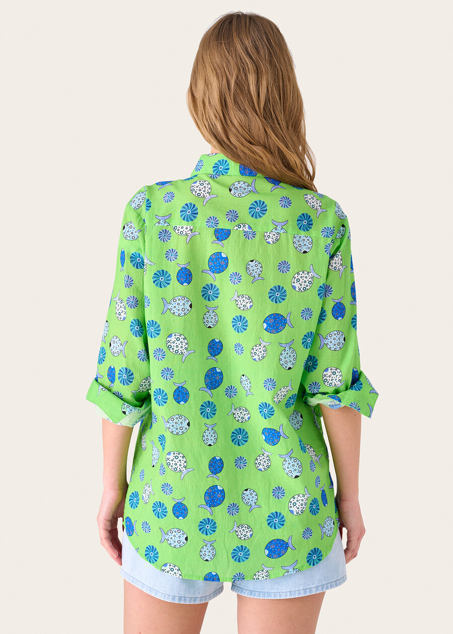 Camicia Carim 100% cotone VERDE JGREEN Donna , immagine n. 3