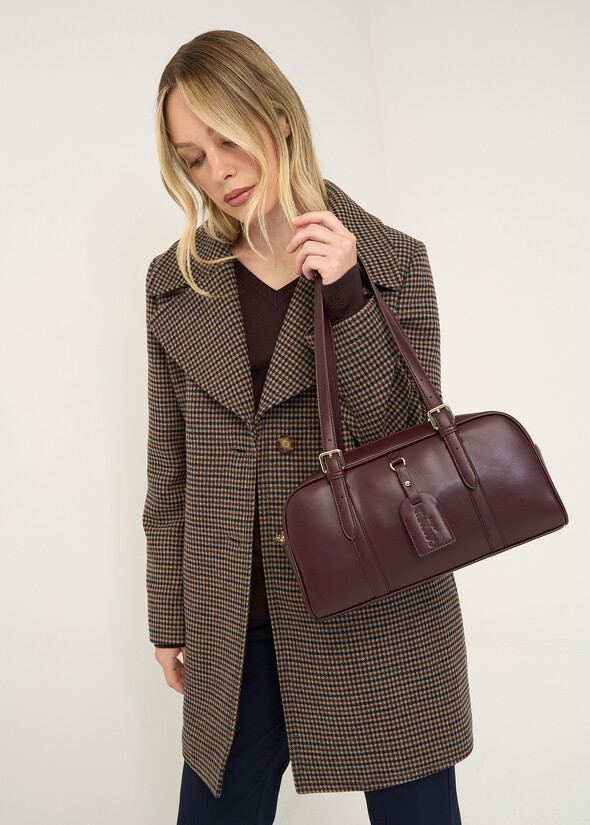 Borsa Backy bauletto in ecopelle ROSSO BORDEAUX Donna null