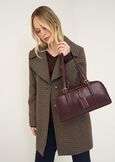 Borsa Backy bauletto in ecopelle ROSSO BORDEAUXNERO Donna immagine n. 1