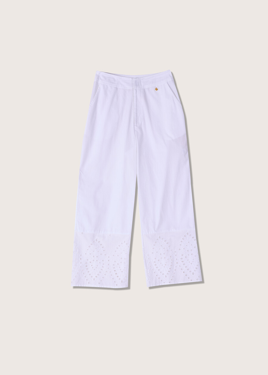 Pinocchietto Polty 100% cotone BIANCO Donna , immagine n. 6