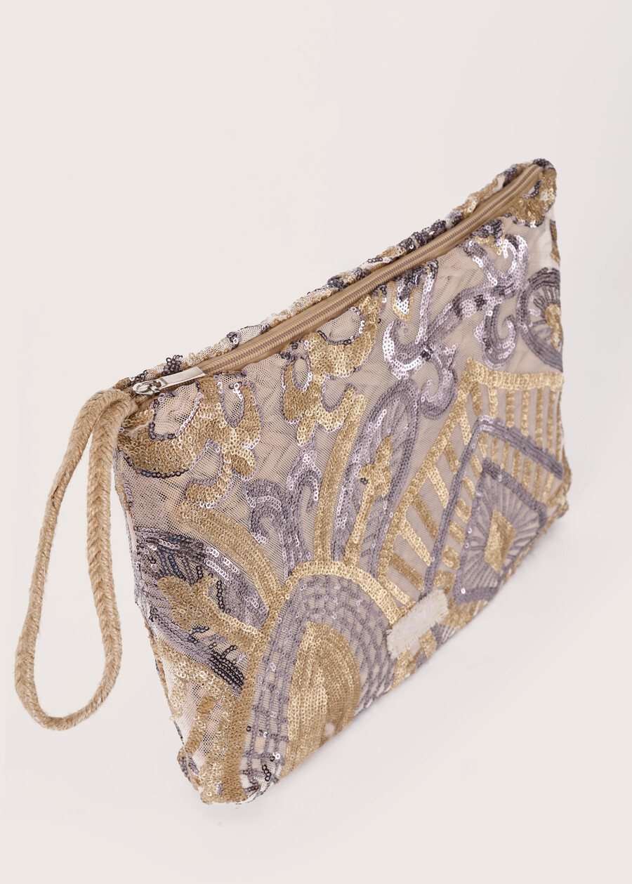 Pochette Baleja in paglia con ricamo GOLDBLUE PACIFIC Donna , immagine n. 3