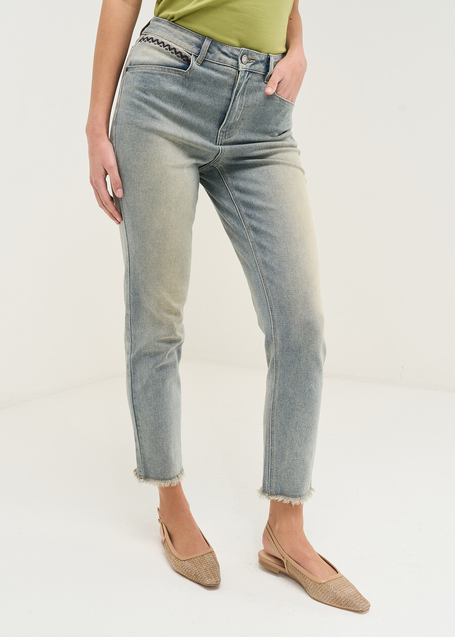 Kate skinny denim capri pants DENIM LIGHT DENIM Woman , image number 3
