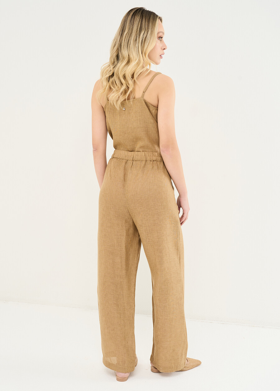 Pantaloni Park a vita alta BEIGE Donna , immagine n. 5
