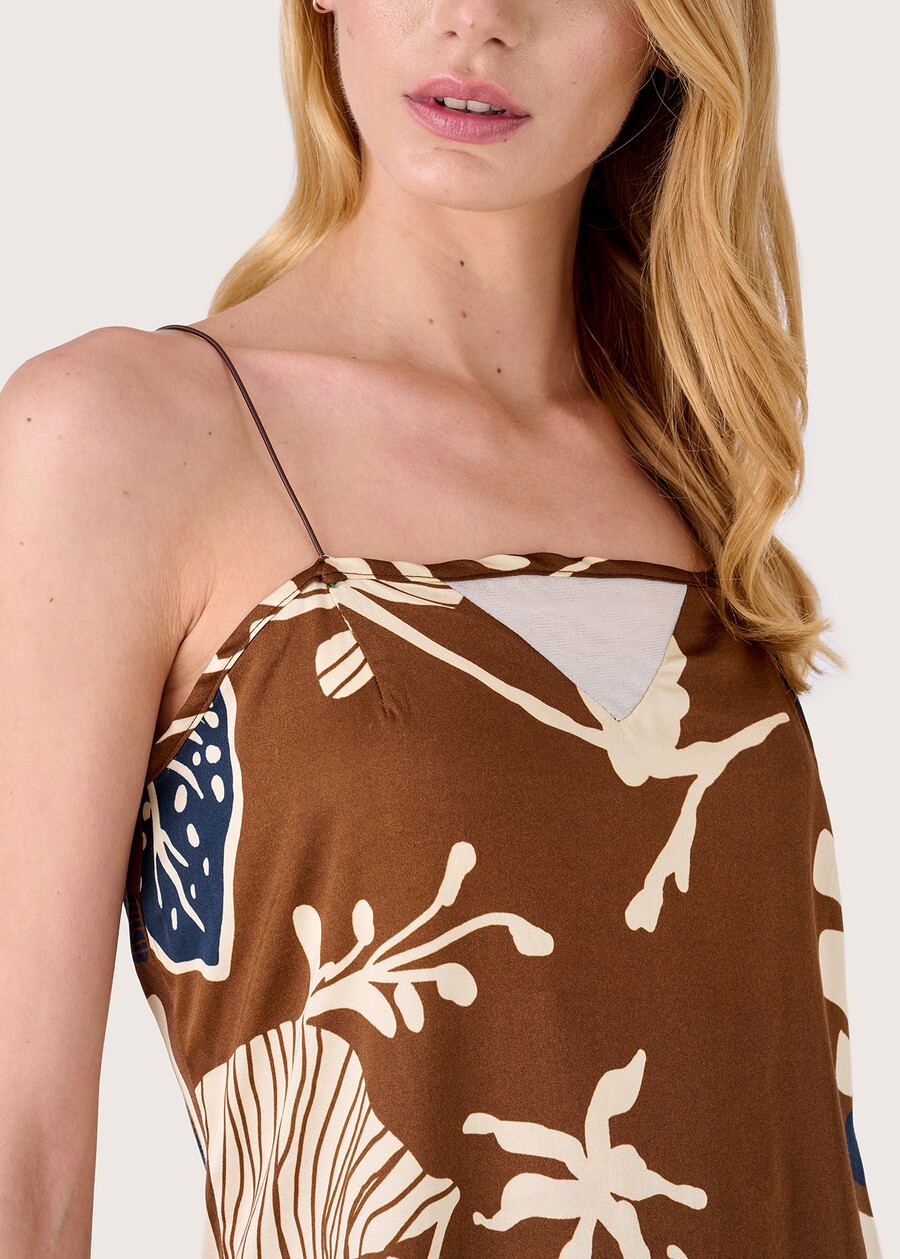 Tod top with japanese print MARR CACAO Woman , image number 2