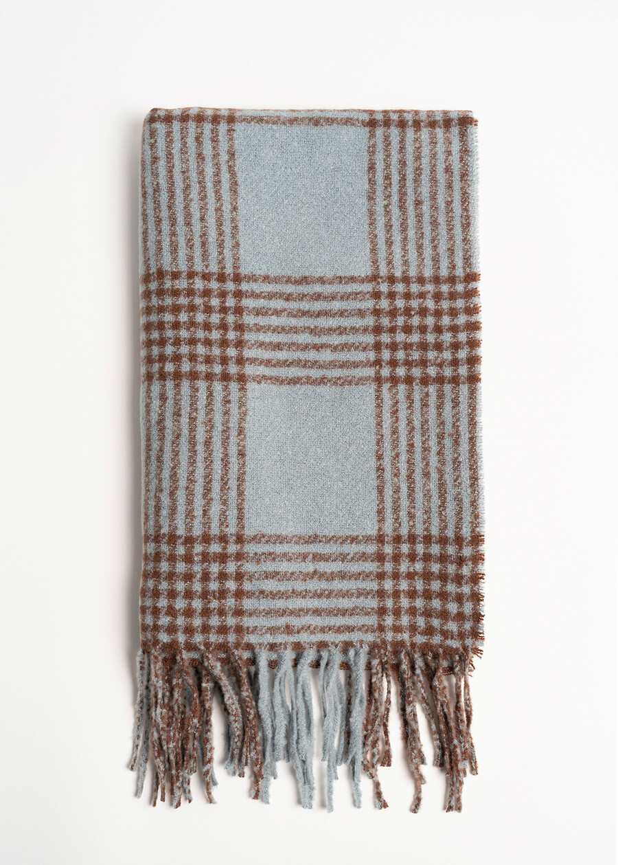 Sheeva patterned scarf with fringes CELESTE FIORDALISO Woman , image number 1