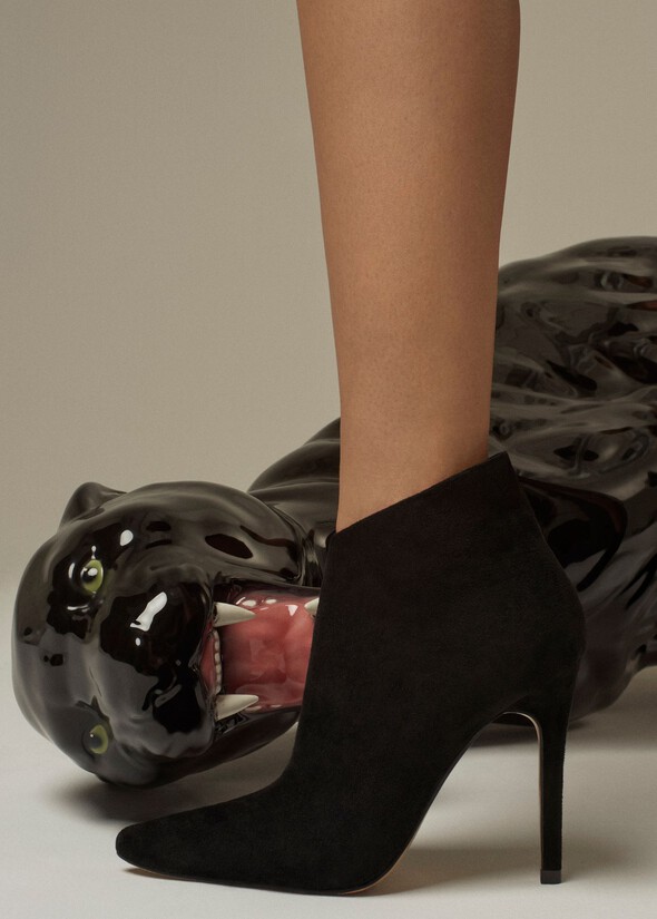 Tronchetto Stella in eco-camoscio NERO BLACK Donna null