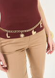 Cintura Chantal lettering Love GOLD Donna immagine n. 1