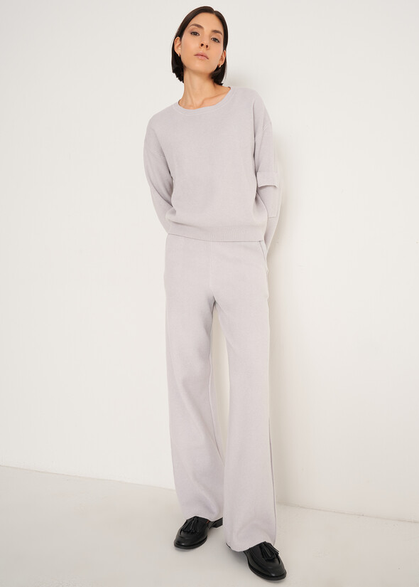 Pantaloni Perry in maglia GRIGIO PERLA Donna null