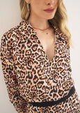 Brigida printed blouse with collar NERO BLACK Woman image number 2