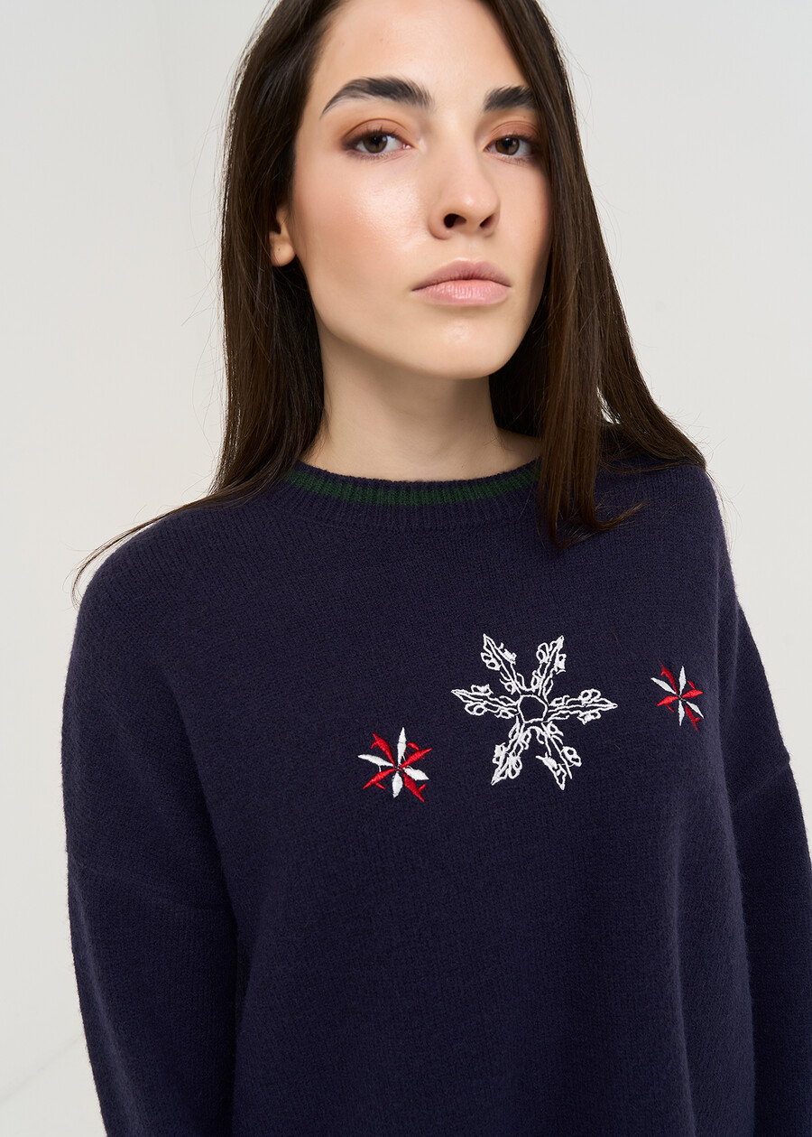 Maglia Meltin ricamo spacchetti VERDE FORESTA Donna , immagine n. 2