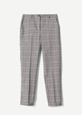 Bella checked trousers GRIGIO GREY Woman image number 5