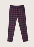 Kate check pattern trousers BLUE OLTREMARE  Woman image number 5