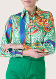 Caterina satin blouse VERDE GARDEN Woman image number 3