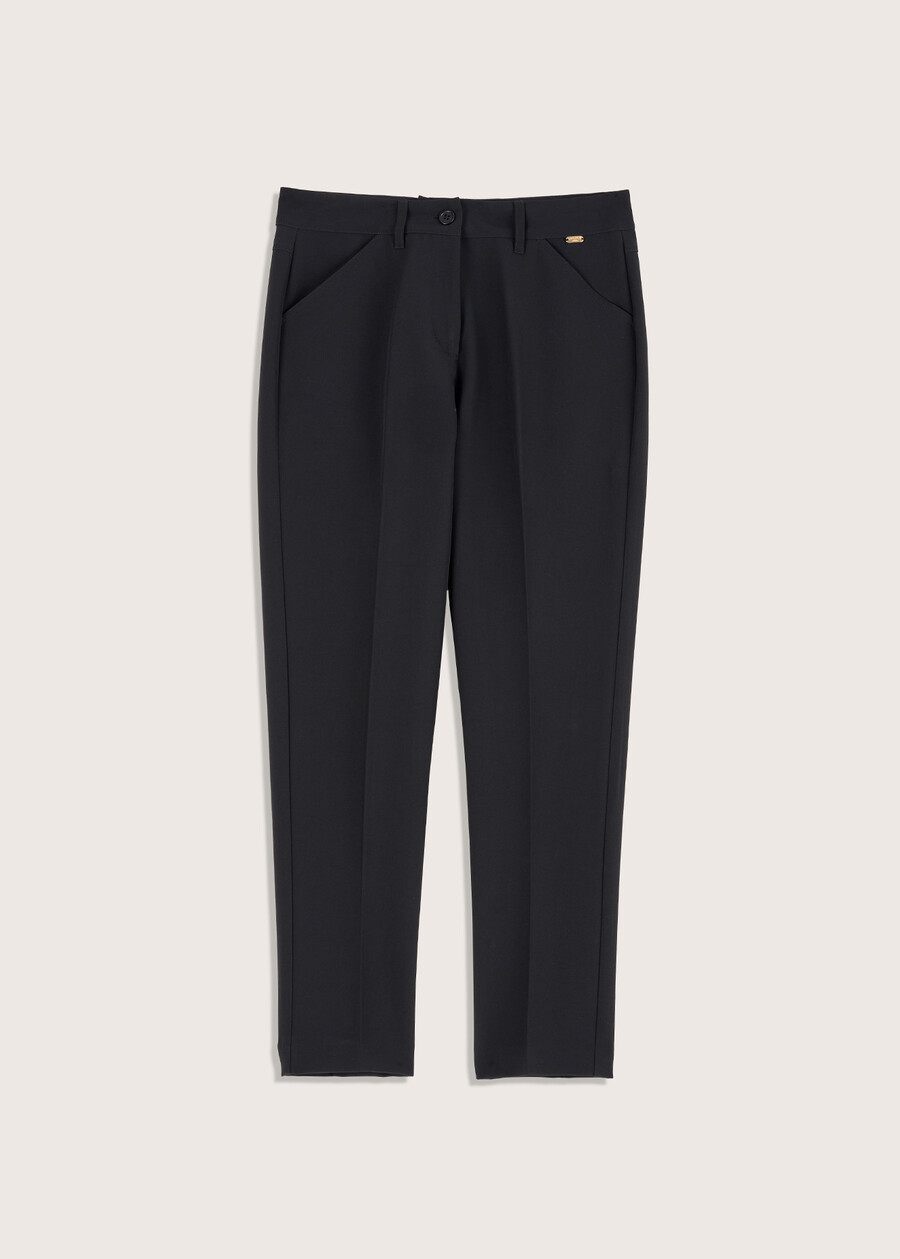 Pantalone Kate in tessuto tecnico NERO BLACKROSA ROMANTICO Donna , immagine n. 5