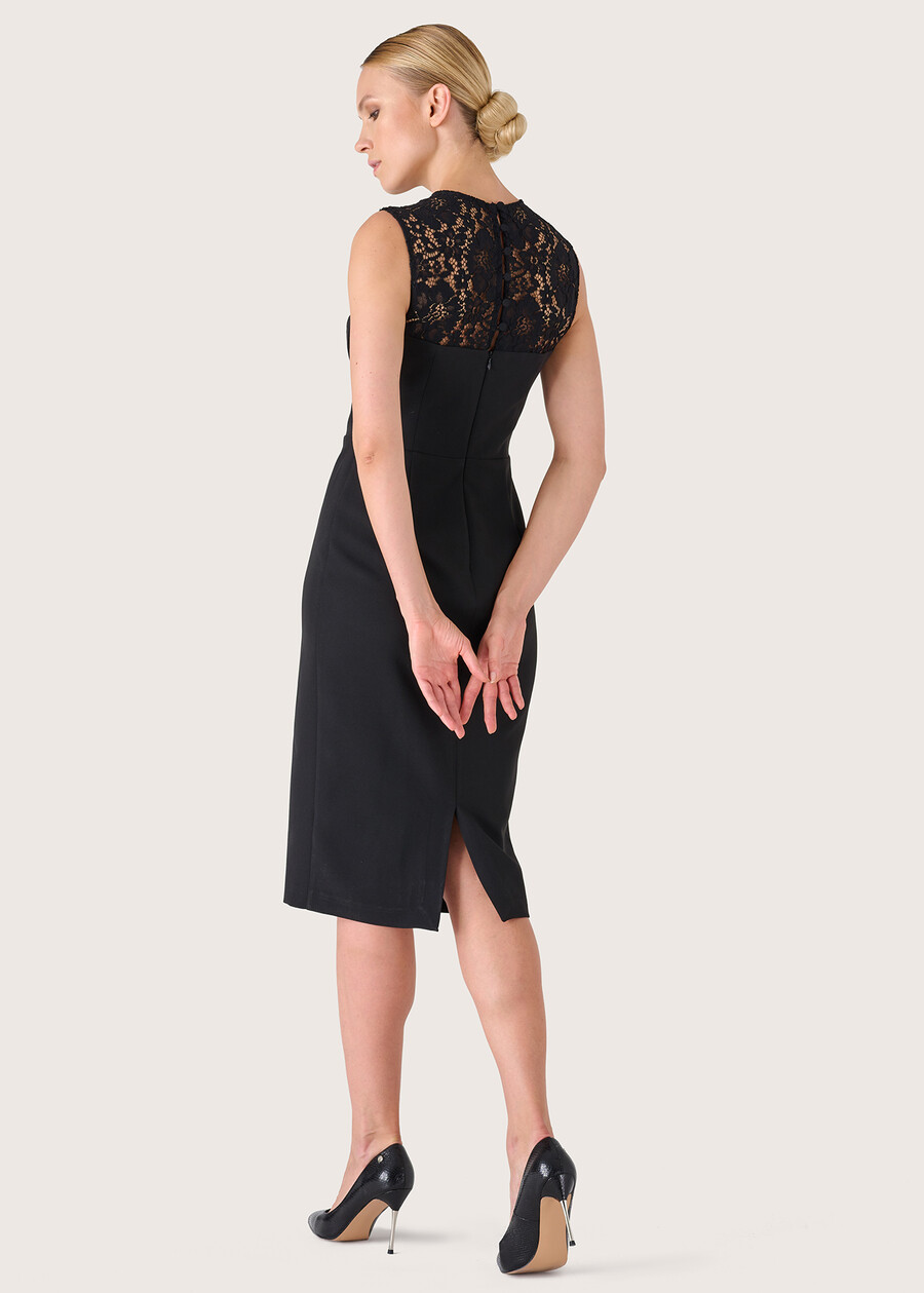 Abito Linda in tessuto tecnico NERO BLACK Donna , immagine n. 4