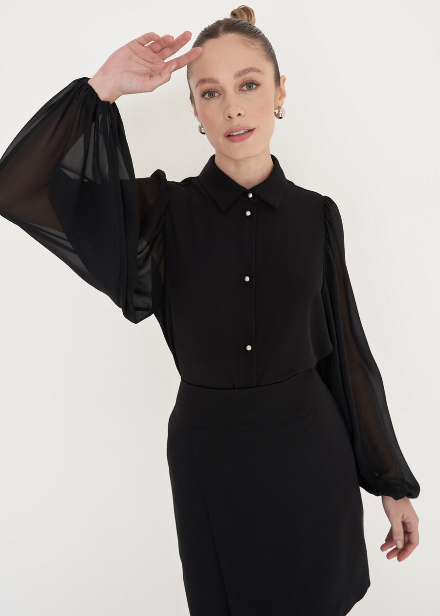 Camicia Candida in doppio tessuto ROSSONERO BLACK Donna , immagine n. 1
