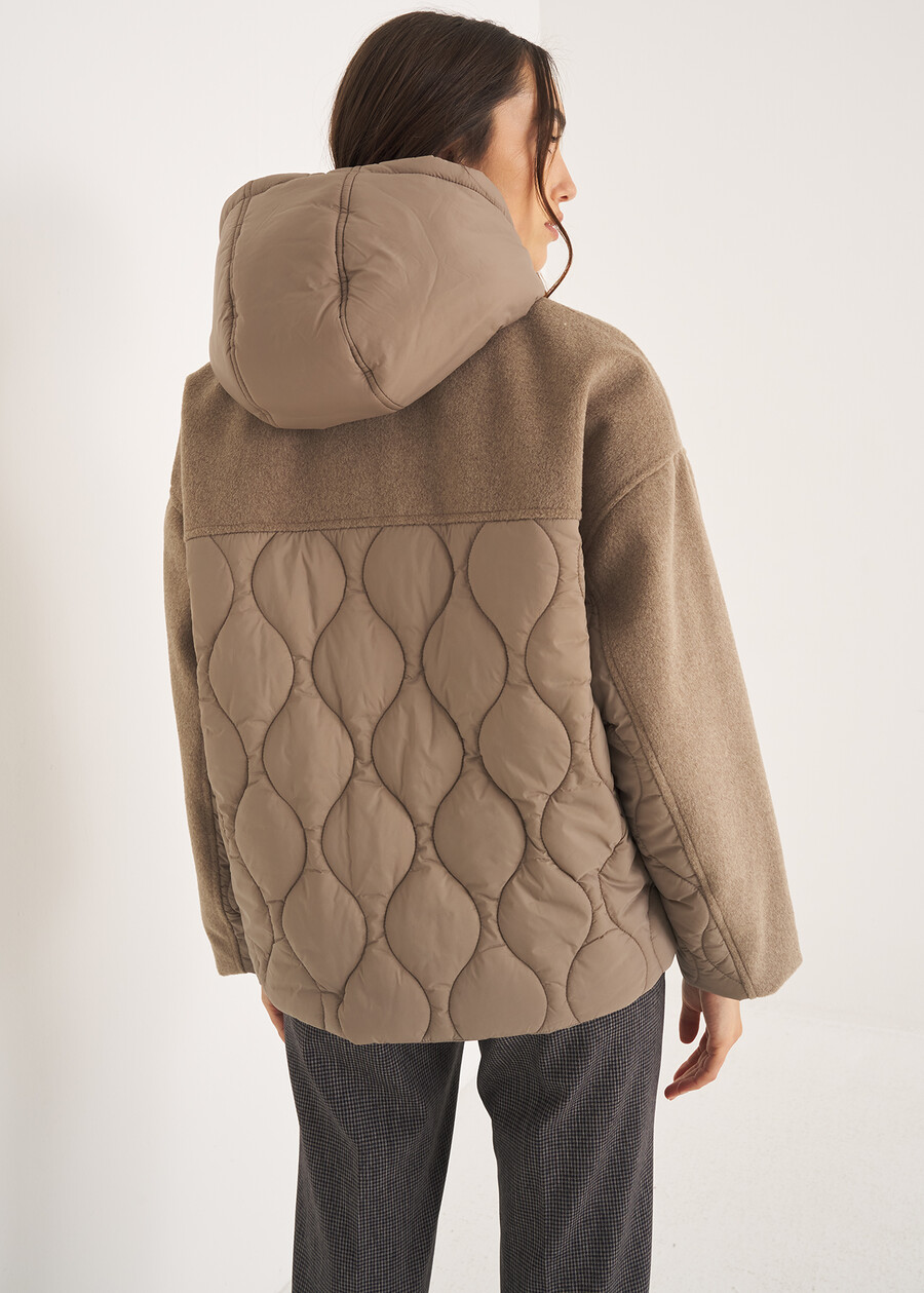 Paiper short puffer with hood GRIGIO TORTORA Woman , image number 4