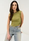 Serenity cotton T-shirt VERDE Woman image number 1