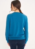 Maglia Monroe in lana ROSSO MAGENTAVERDE PAVONE Donna immagine n. 3