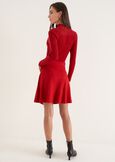 Gonna Goran effetto pieghe ROSSO Donna immagine n. 3