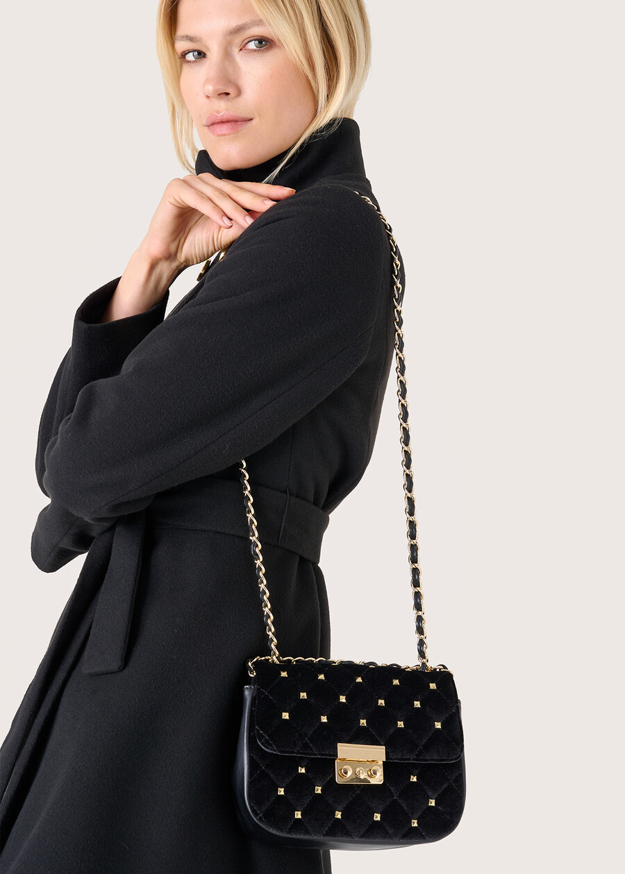 Pochette Bertha in velluto NERO BLACKVIOLA MOSTO Donna , immagine n. 1