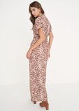 Azaleia 100% viscose long dress MARRONE Woman image number 3