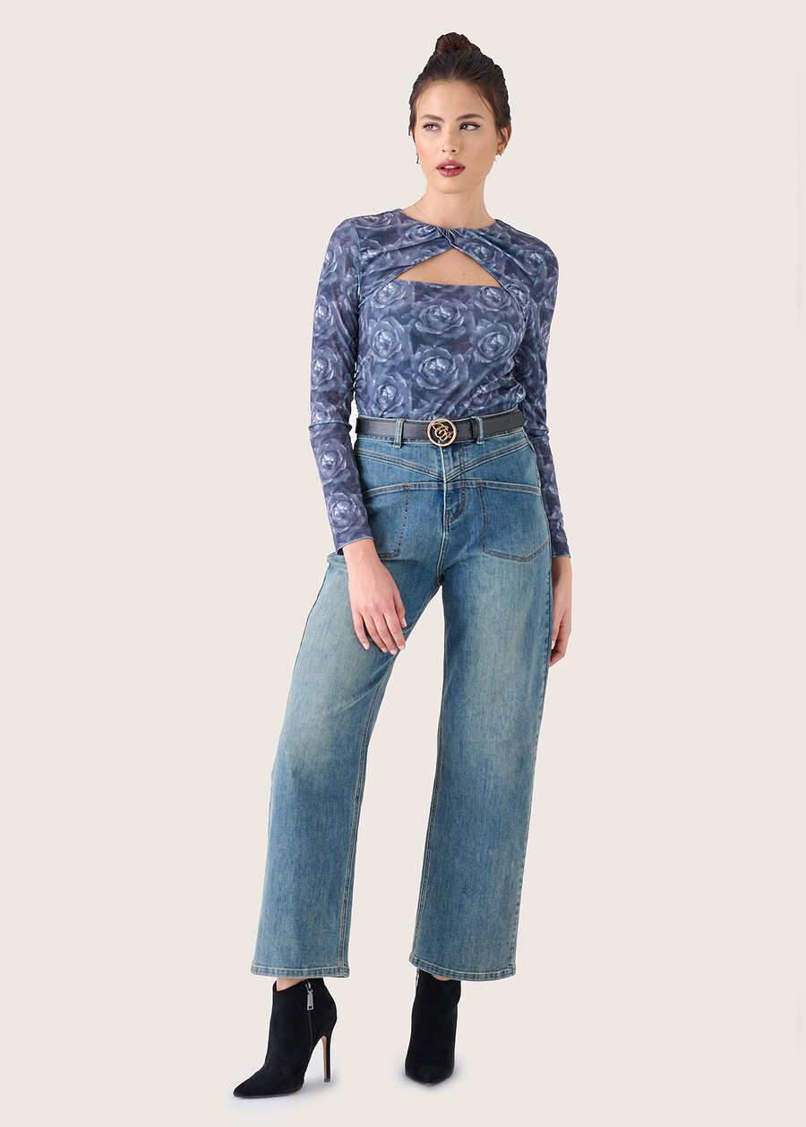 Pantalone Cindy in denim di cotone DENIM Donna , immagine n. 1