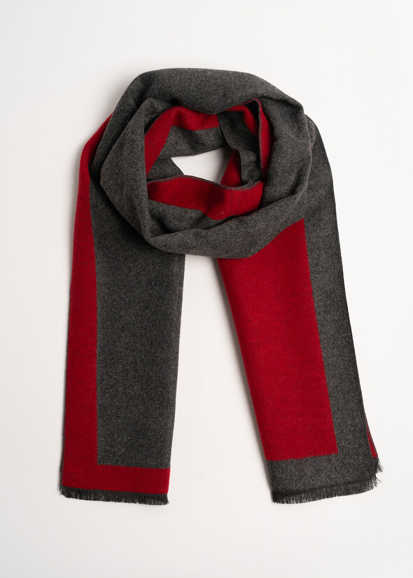 Sciarpa Susy con bordo a contrasto Sciarpa Susy con bordo a contrasto GRIGIO CENERE Donna null