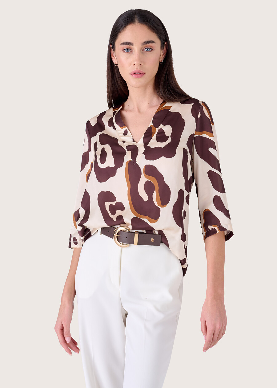 Blusa Sara in satin BEIGE Donna , immagine n. 1