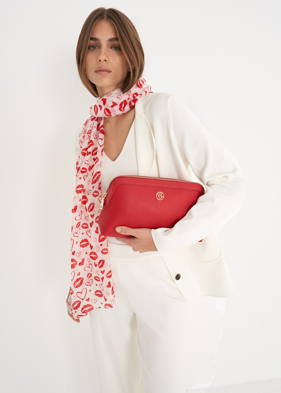 Bina eco-leather beauty case BIANCO WHITEROSSO Woman , image number 1