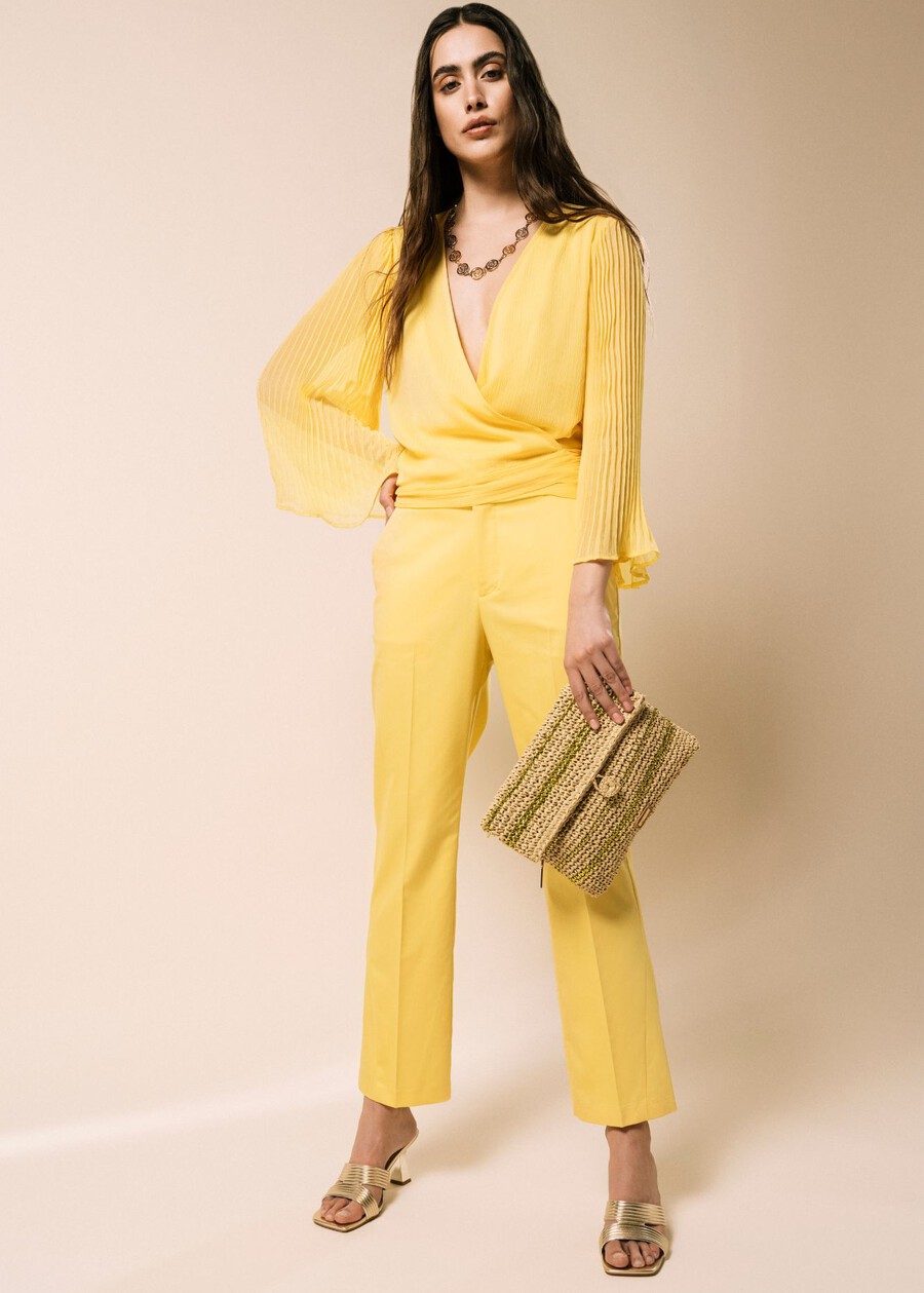 Jacqueline-M Cotton Trousers GIALLOZAFFI Woman , image number 1