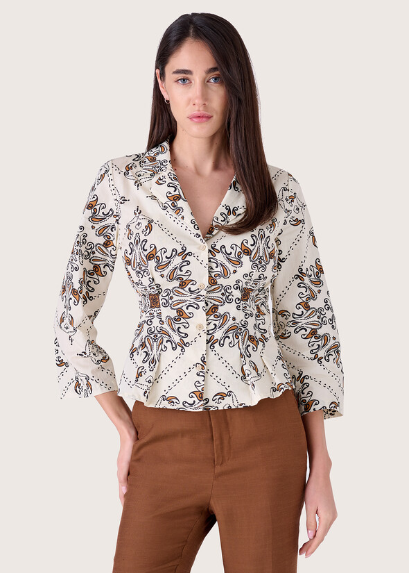Camicia Camilla in 100% cotone BEIGE LIGHT BEIGE Donna null