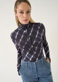 Suzan viscose top with snap buttons BLU Woman image number 1