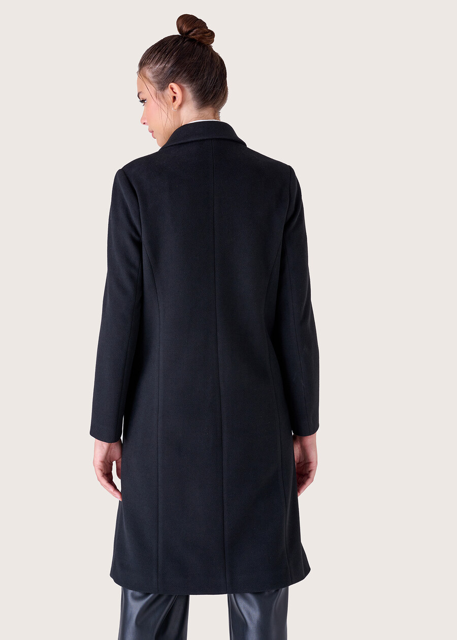 Clory cloth coat NERO BLACKBLU FIORDALISO Woman , image number 5