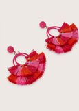 Gladyna earrings with tassels ROSSO GERANIO Woman image number 3
