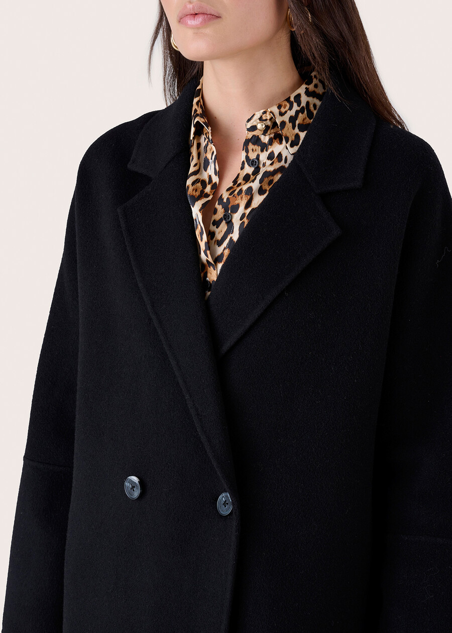 Corinne 100% woolen coat NERO BLACKBEIGE CAMMELLO Woman , image number 4