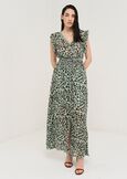 Alvara animalier embroidery dress VERDE AQUA Woman image number 2