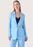 Giacca Gemma 100% lino BLU SURF Donna immagine n. 1