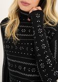 Maglia Makita a collo alto con strass BEIGE LATTENERO Donna immagine n. 3