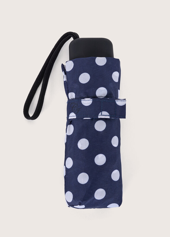 Dotted small umbrella BLUE OLTREMARE  Woman null