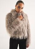 Gessica faux fur jacket GRIGIO PERLA Woman image number 1