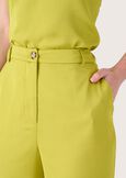 Pio crepe trousers VERDE LIME Woman image number 3